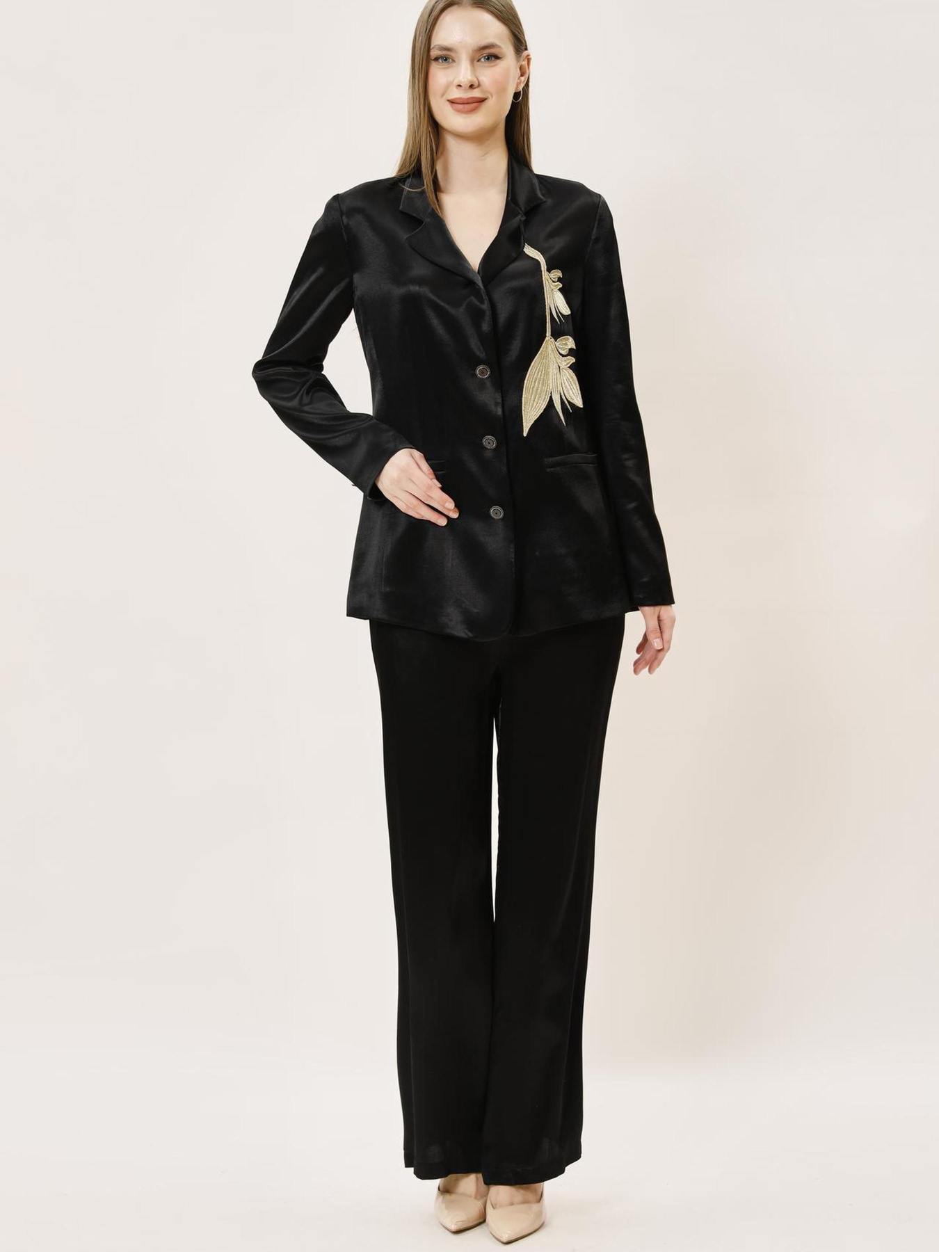 Жакет Sassofono модель A242-SF-302241_черный Фото