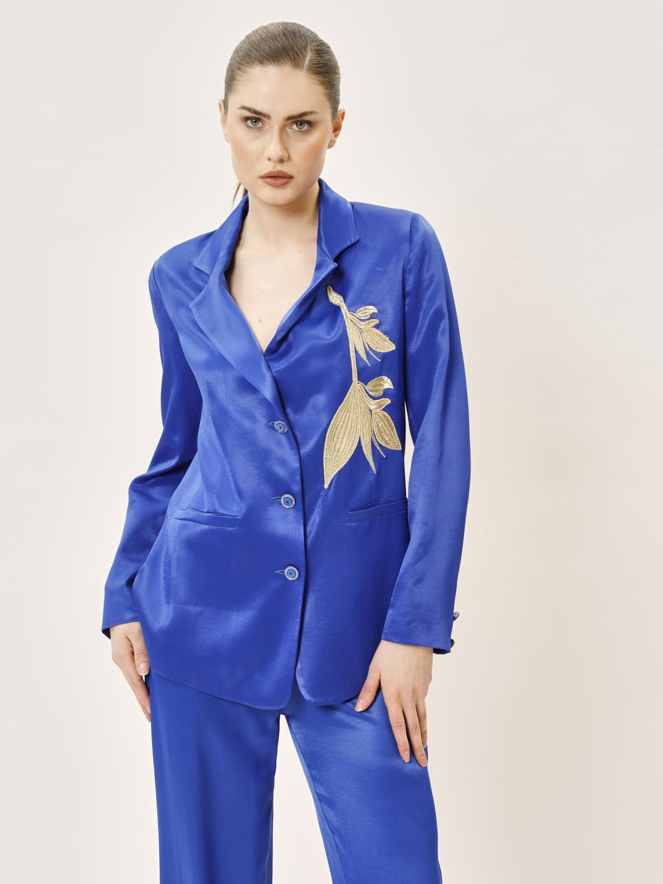 Жакет Sassofono модель A242-SF-302241_электрик синий Фото