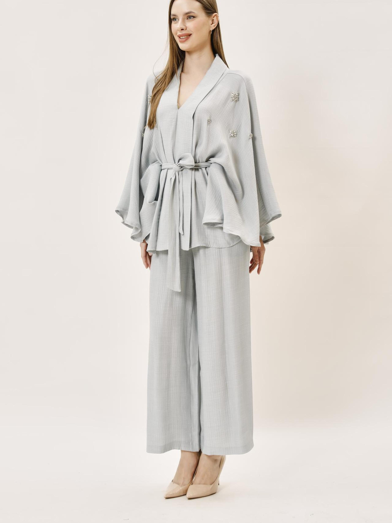 Костюм Sassofono модель A242-SF-306501_серый Фото