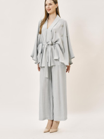 Повсякденний костюм Sassofono модель A242-SF-306501_серый Повсякденний костюм Sassofono модель A242-SF-306501_серый Фото