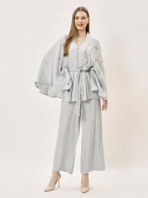 Повсякденний костюм Sassofono модель A242-SF-306501_серый Повсякденний костюм Sassofono модель A242-SF-306501_серый Фото