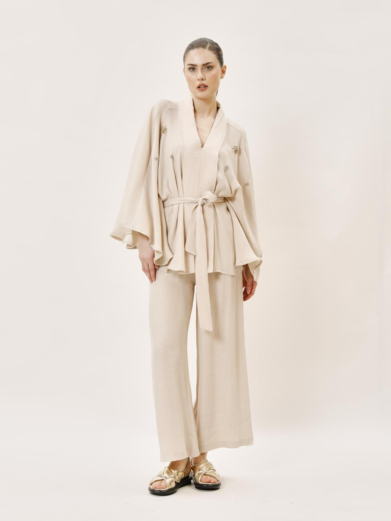 Костюм Sassofono модель A242-SF-306501_молочный Фото