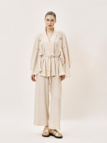 Костюм Sassofono модель A242-SF-306501_молочный Фото