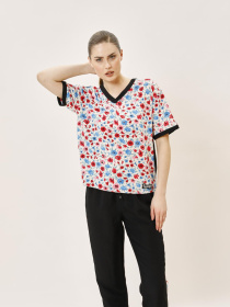 Повсякденні штани Sassofono модель A242-SF-317011_черный_белый Фото