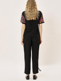 Футболка Sassofono модель A242-SF-317111_черный_темно_синий Фото