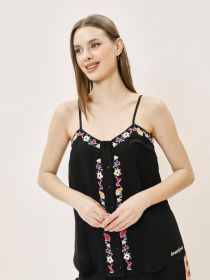 Майка Sassofono модель A242-SF-317113_черный_желтый Фото