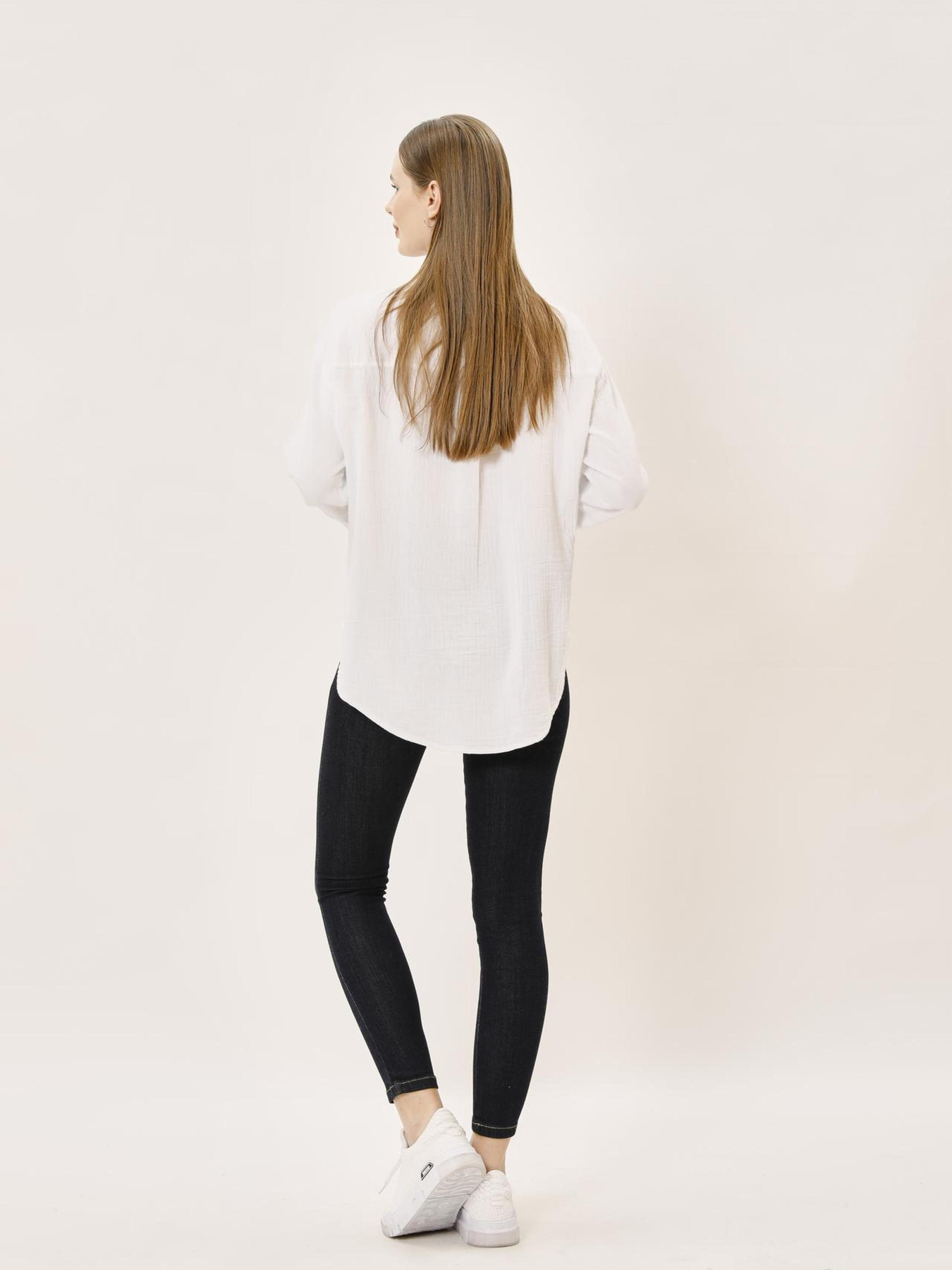 Сорочка Sassofono модель A242-SF-PT4352_белый Фото