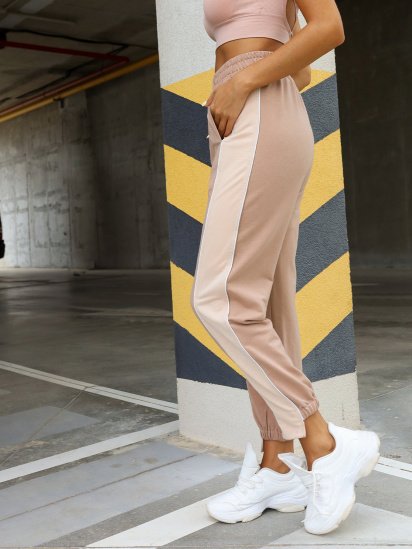 Штани спортивні ISSA Plus модель 12825_beige — фото 3 - INTERTOP