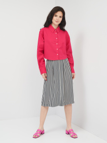 Юбка миди H&M модель 4477690log_бело-синий Фото