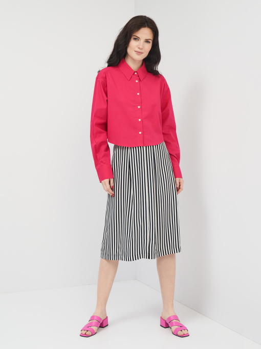 Спідниця міді H&M модель 4477690log_бело-синий Фото