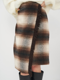 Спідниця міді H&M модель 8190250abr_Бежевый Фото