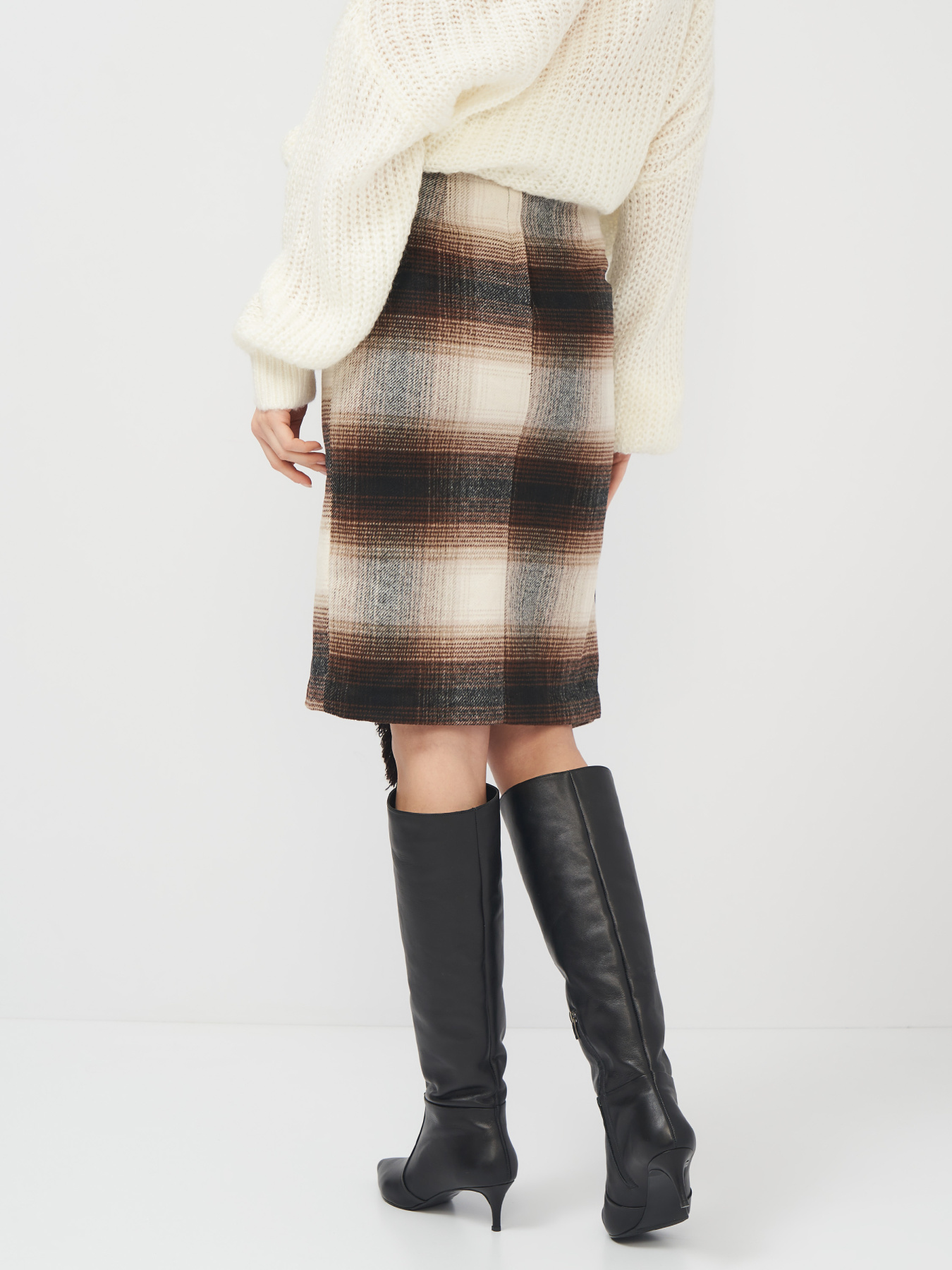 Юбка миди H&M модель 8190250abr_Бежевый Юбка миди H&M модель 8190250abr_Бежевый Фото