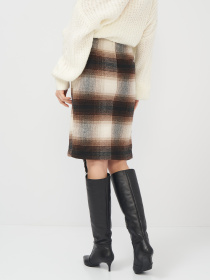 Юбка миди H&M модель 8190250abr_Бежевый Юбка миди H&M модель 8190250abr_Бежевый Фото