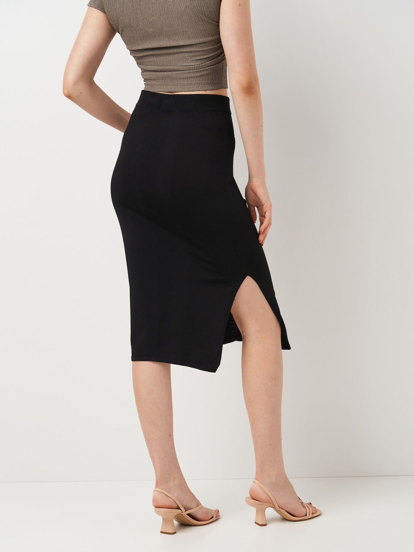 Спідниця міді H&M модель 5551012ral_Черный Фото