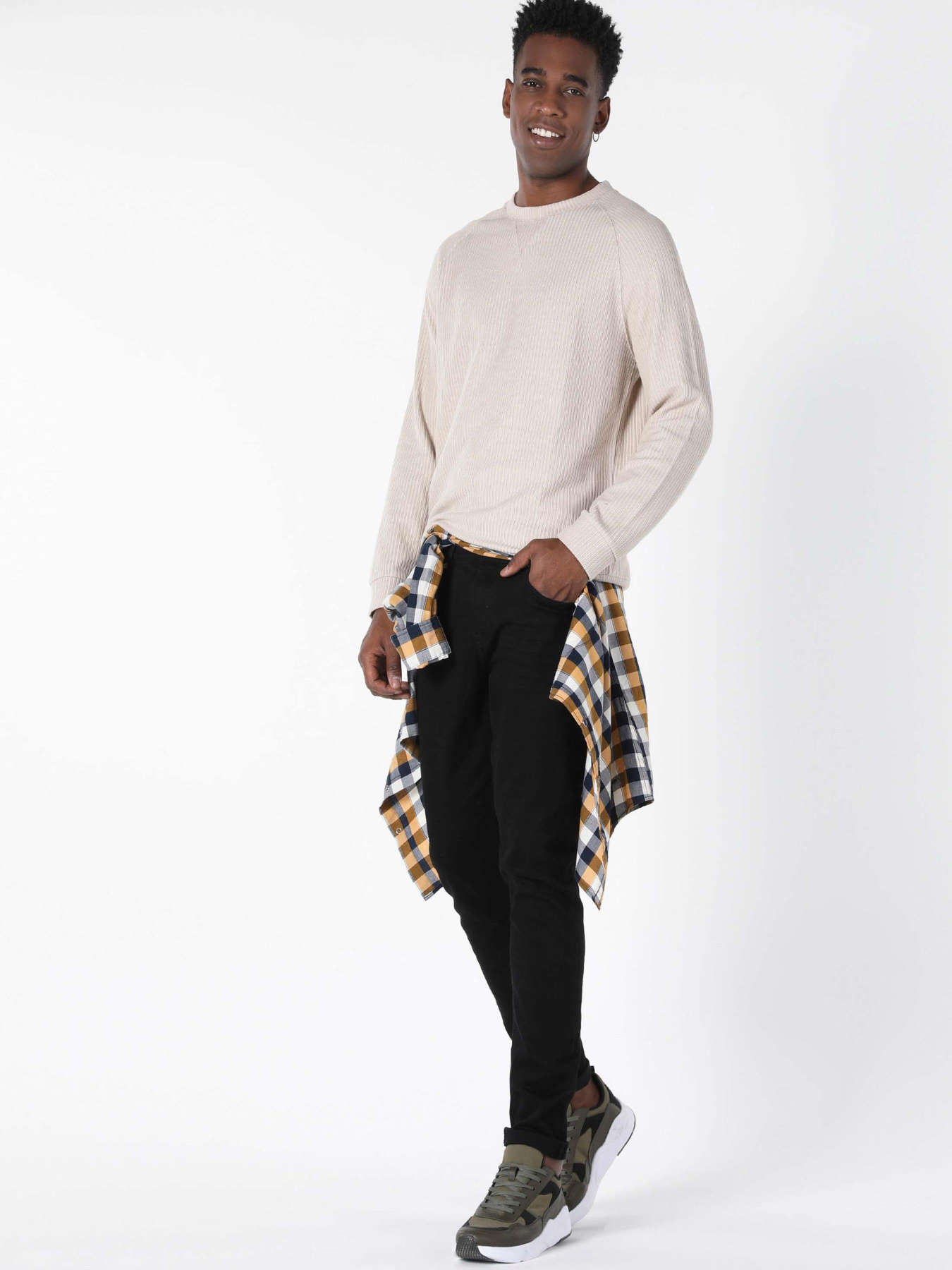 Кофты и свитера Colin’s модель CL1057263_Q1.V1_BEI Фото