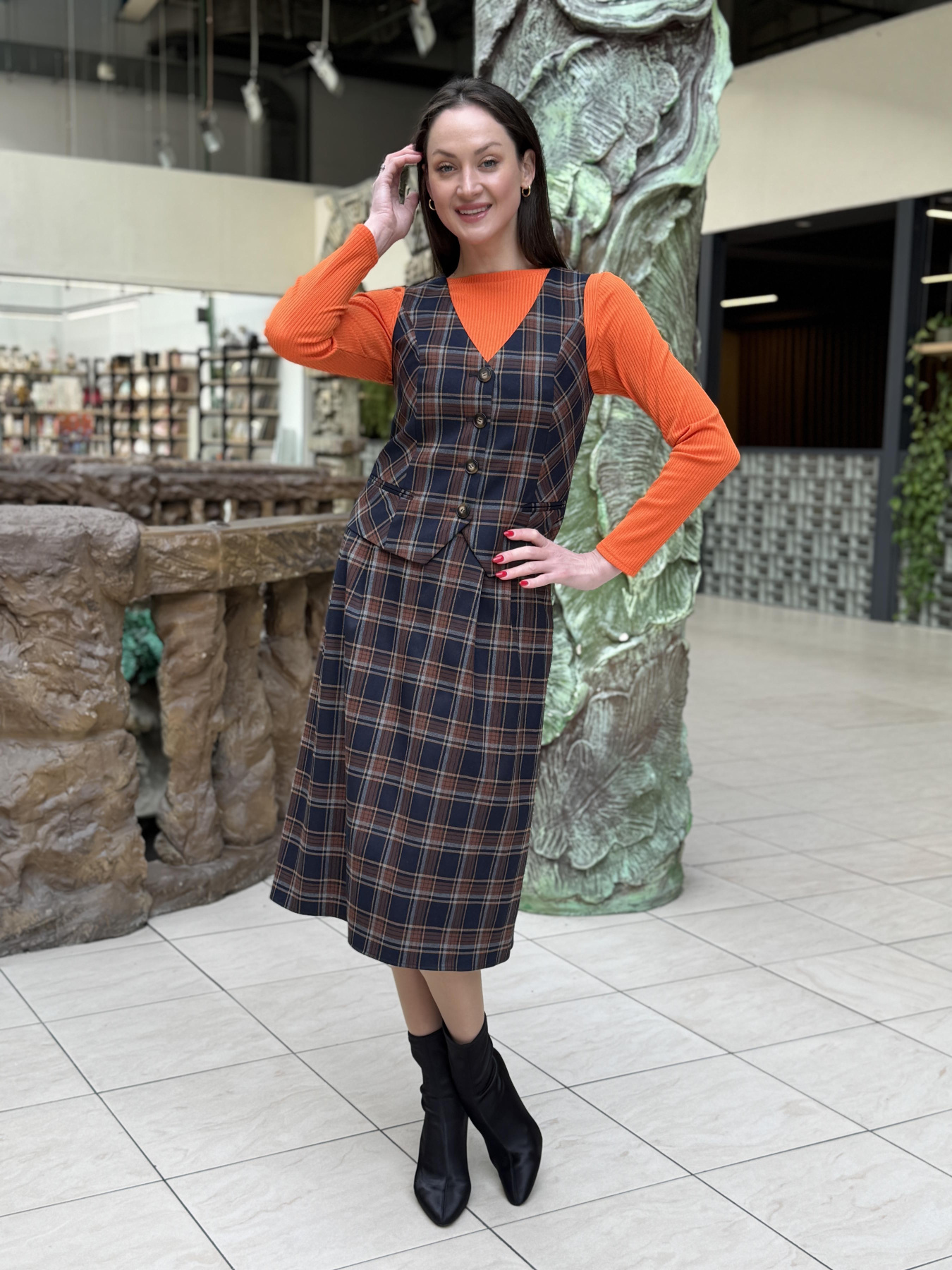 Юбка миди CAT ORANGE модель 6276 Фото