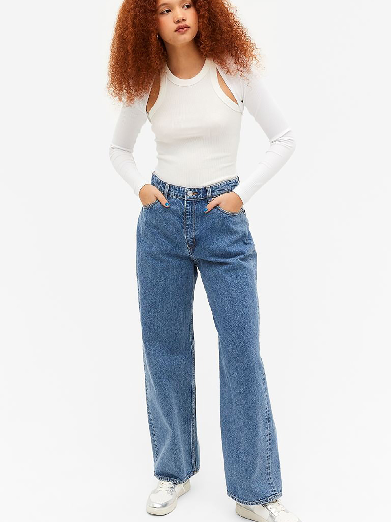 Прямые джинсы Monki модель 75661 Фото