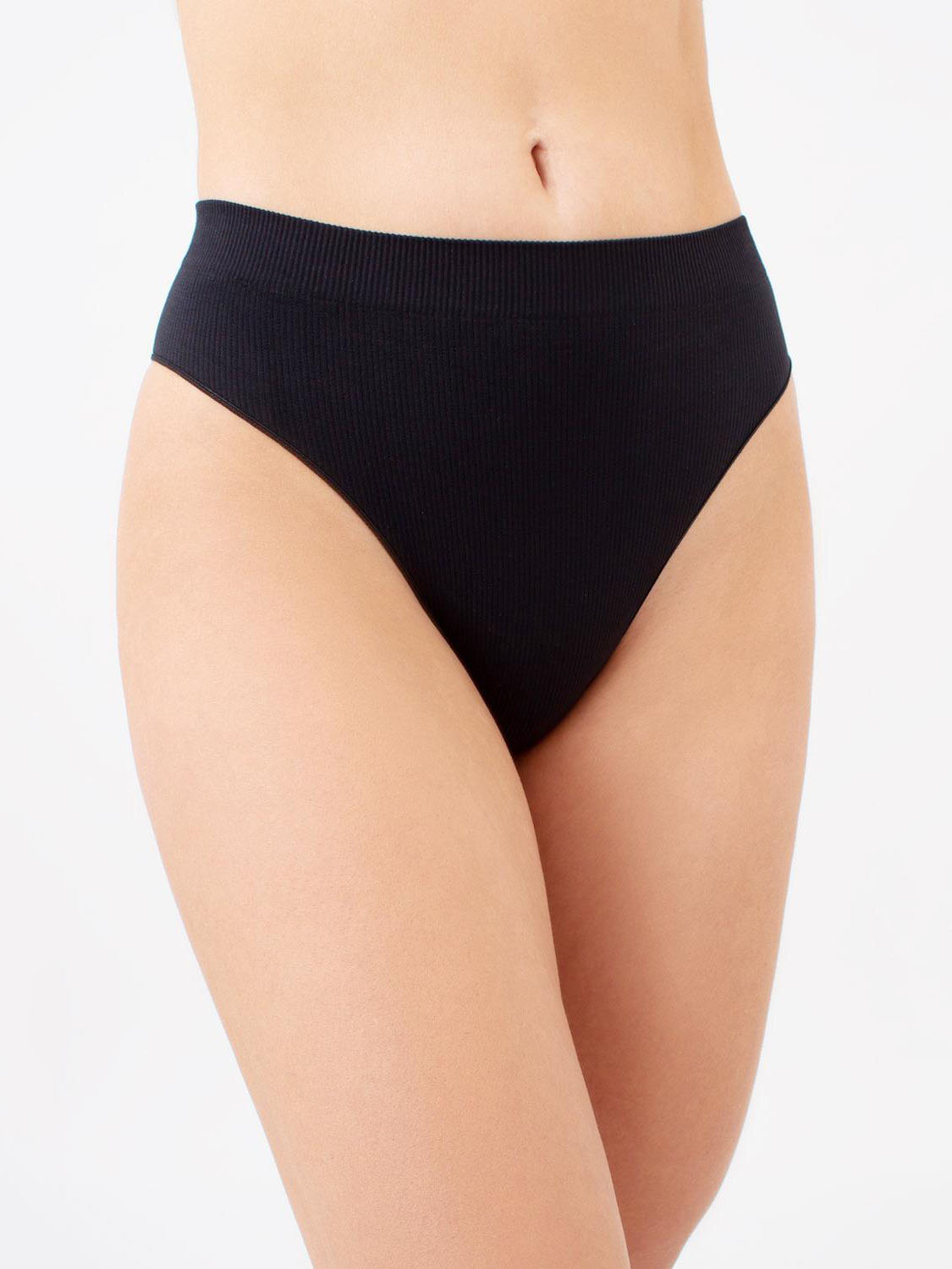 Жіночі Труси Giulia Brasilian Briefs Rib (UP-00000427_black) колір чорний, матеріал мікрофібра