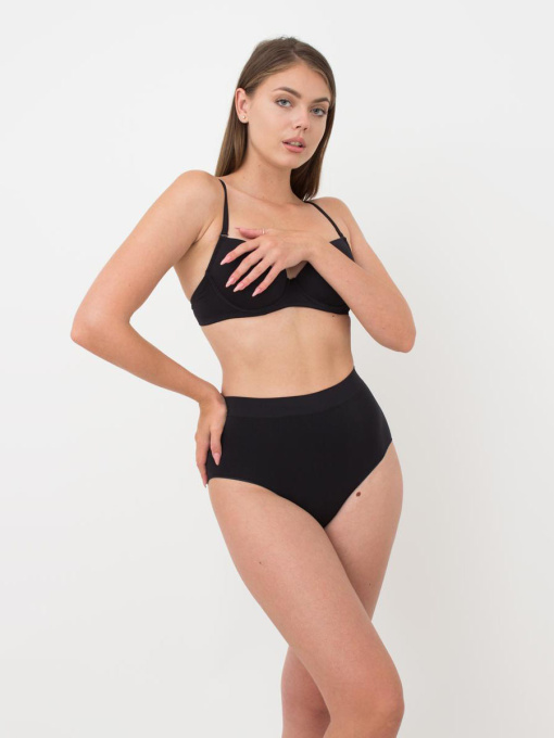 Трусы Giulia Високі безшовні жіночі трусики бріфи Midi Briefs Color модель UP-00000434 Фото