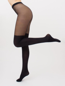 Колготы Giulia Кольорові жіночі колготки з імітацією панчіх Pari 60 (16) модель UP-00000780 Фото