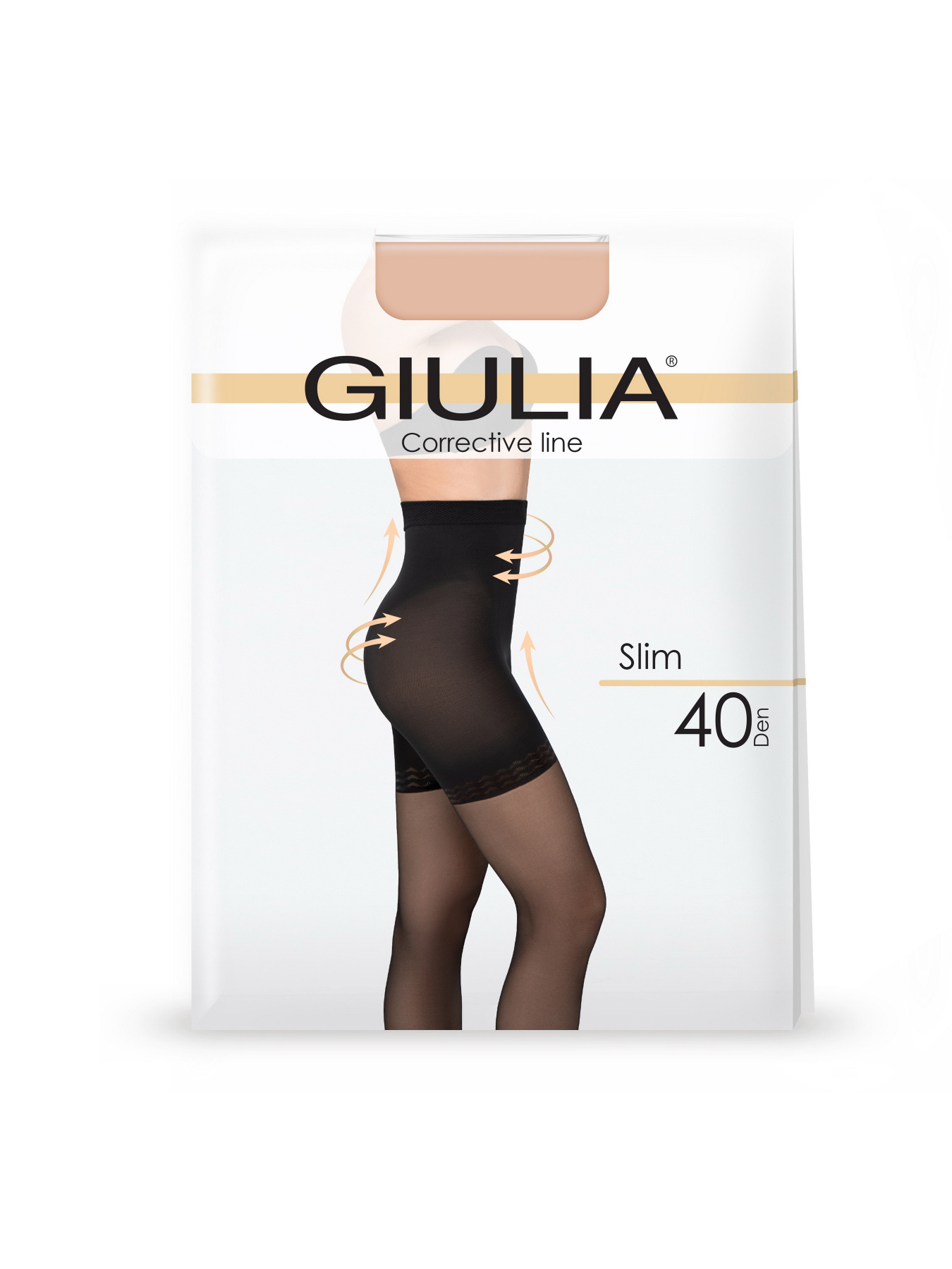 Колготы Giulia Класичні жіночі колготки з коригувальним ефектом Slim 40 модель UP-00000821 Фото