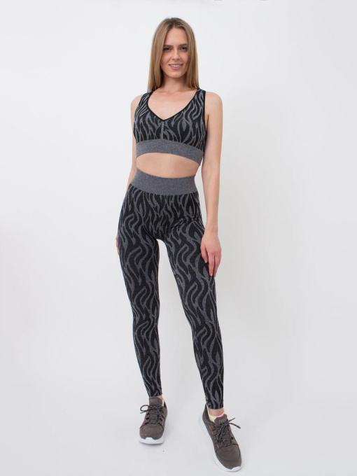 Спортивні леггінси Giulia Leggings Animal Melang 01 модель UP-00001313 Фото