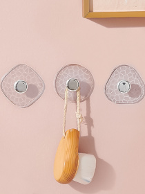 Комплект из 3-х клеящихся прозрачных крючков MBM HOME модель HP-02/3 T Фото