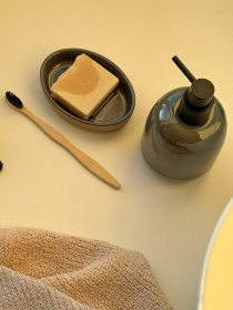 Мыльница "Delhi" серая MBM HOME модель BA-49 GRAY Мыльница "Delhi" серая MBM HOME модель BA-49 GRAY Фото