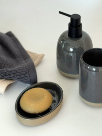 Мыльница "Delhi" серая MBM HOME модель BA-49 GRAY Мыльница "Delhi" серая MBM HOME модель BA-49 GRAY Фото