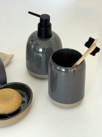 Подставка для зубных щеток "Delhi" серая MBM HOME модель BA-50 GRAY Подставка для зубных щеток "Delhi" серая MBM HOME модель BA-50 GRAY Фото