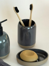 Подставка для зубных щеток "Delhi" серая MBM HOME модель BA-50 GRAY Подставка для зубных щеток "Delhi" серая MBM HOME модель BA-50 GRAY Фото