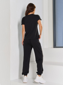 Спортивный костюм ISSA Plus модель 15057_черный Фото