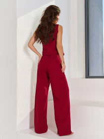 Костюм ISSA Plus модель 14101_бордовый Фото