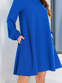 Сукня міні ISSA Plus модель 15060_электрик Фото