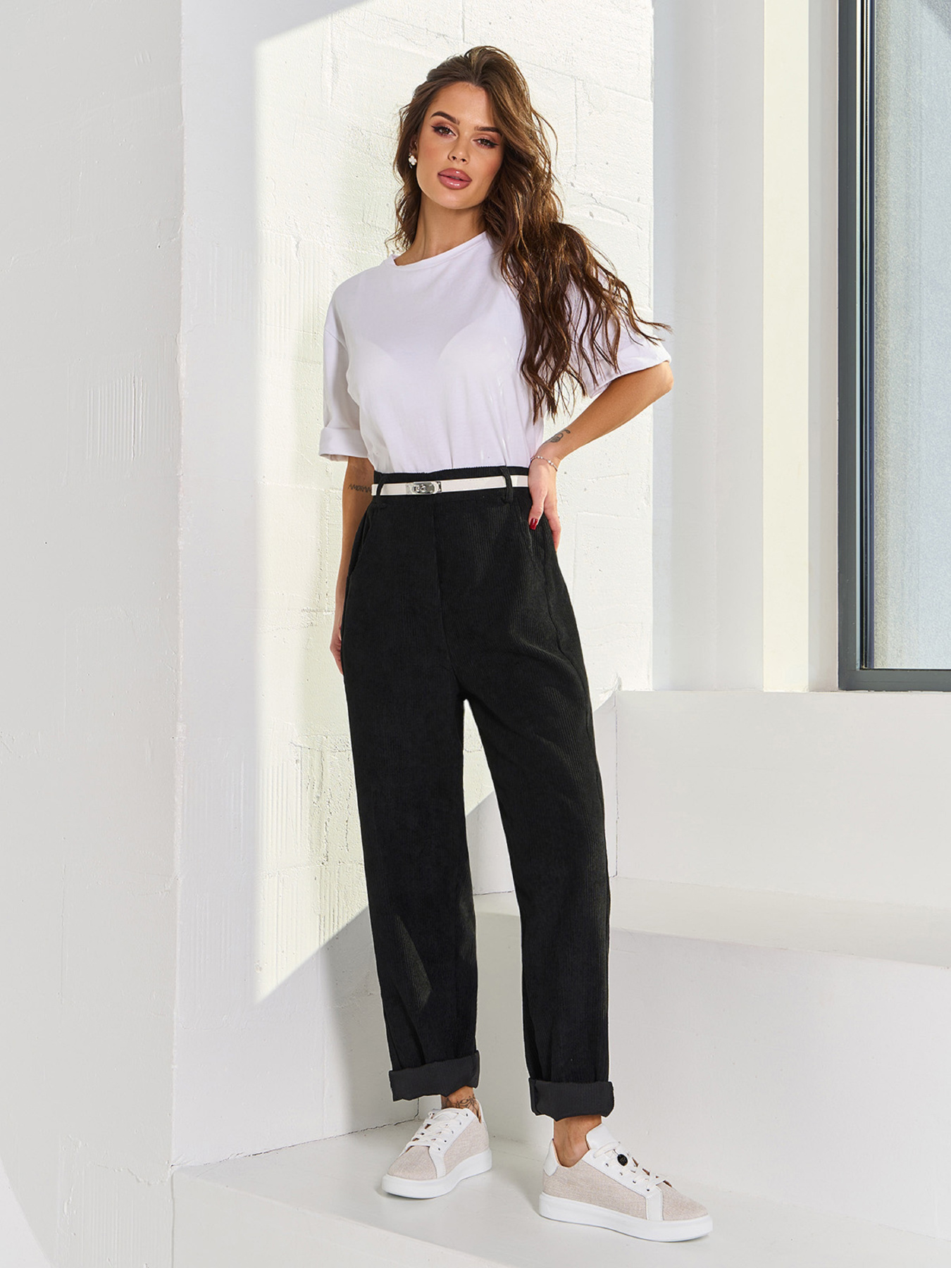 Повседневные штаны ISSA Plus модель 15058_черный Фото