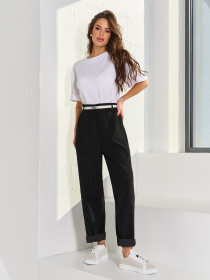 Повседневные штаны ISSA Plus модель 15058_черный Фото