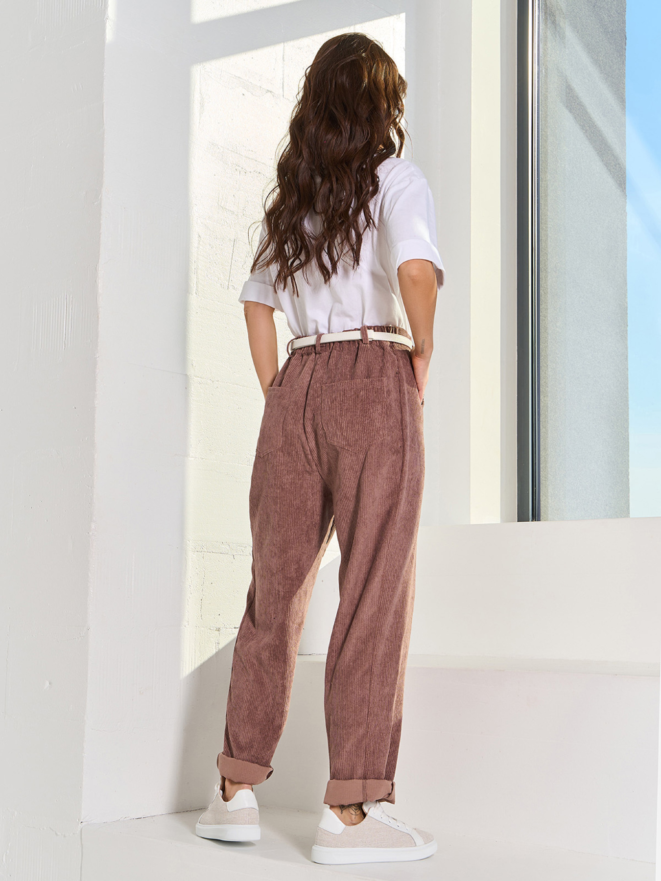 Штани повсякденні ISSA Plus модель 15058_коричневый Фото