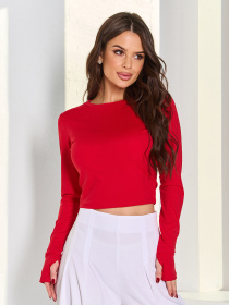 Лонгслів ISSA Plus модель 15062_красный Фото