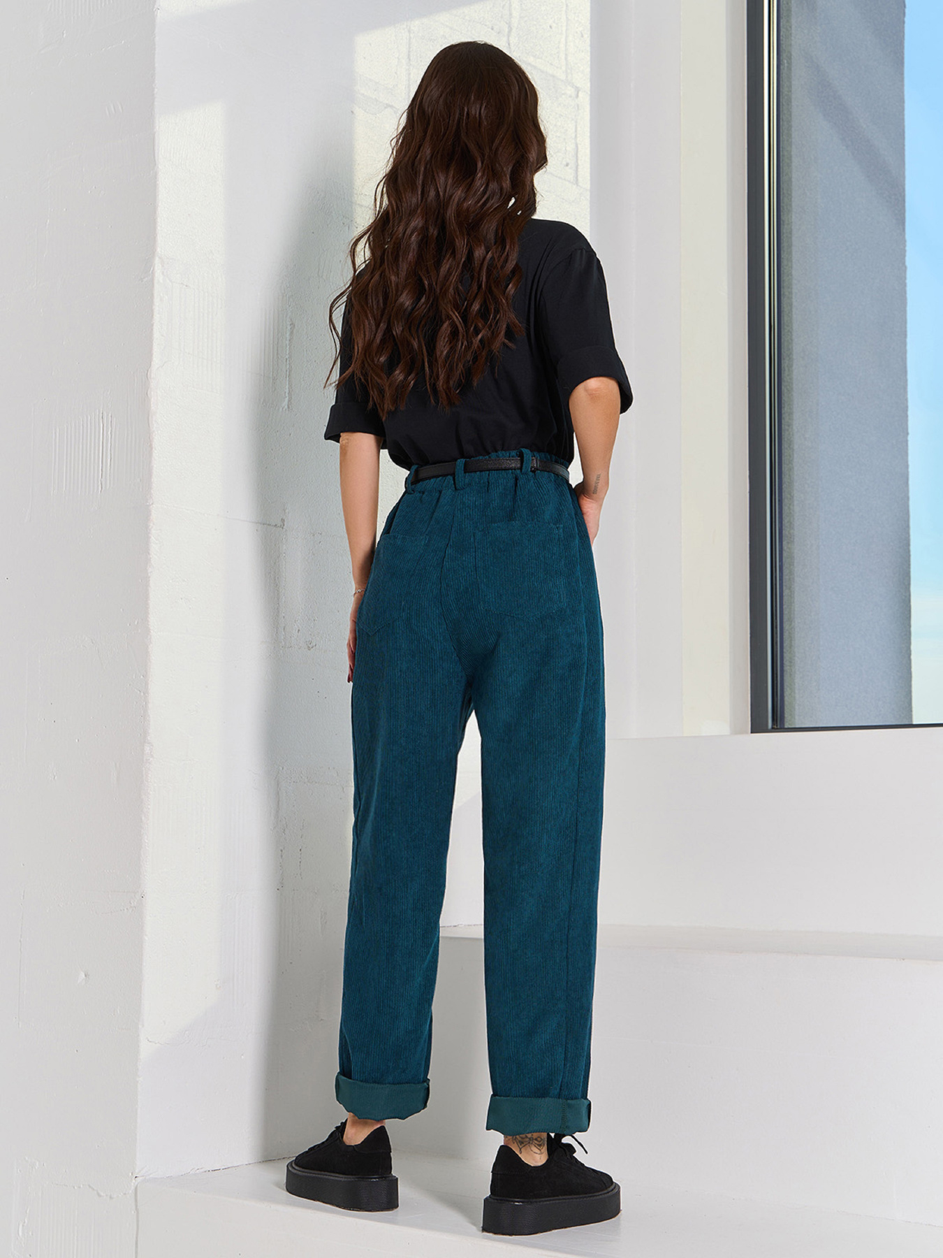 Повсякденні штани ISSA Plus модель 15058_темно_зеленый Фото