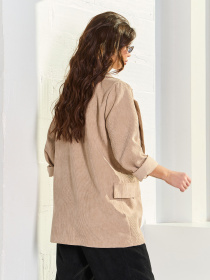 Пиджак ISSA Plus модель 15071_бежевый Фото