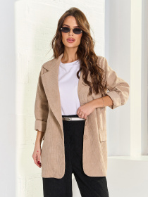 Пиджак ISSA Plus модель 15071_бежевый Фото