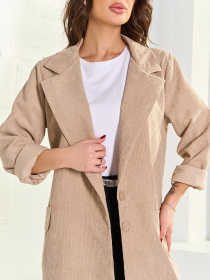 Пиджак ISSA Plus модель 15071_бежевый Фото