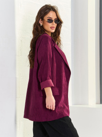 Піджак ISSA Plus модель 15071_темно_бордовый Фото