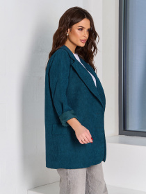 Піджак ISSA Plus модель 15071_темно_зеленый Фото