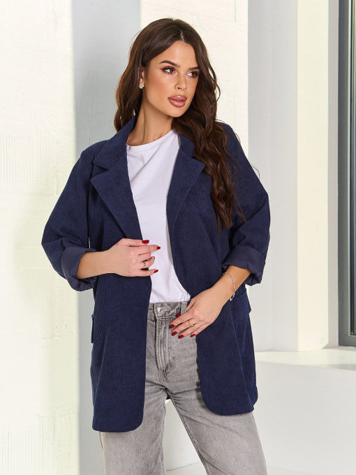 Пиджак ISSA Plus модель 15071_темно_синий Фото