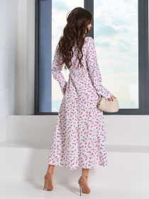 Платье макси ISSA Plus модель SA-588A_белый Фото