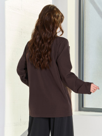 Піджак ISSA Plus модель 14179A_коричневый Фото