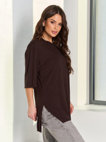 Футболка ISSA Plus модель 14495_коричневый Фото