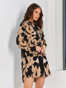 Платье мини ISSA Plus модель 15006_черный Фото