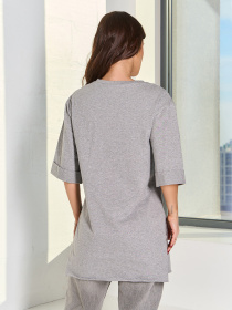 Футболка ISSA Plus модель 15061_серый Фото